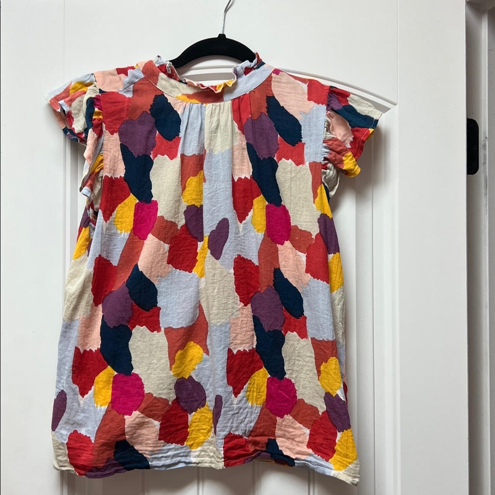 THML Multicolor Abstract Blouse